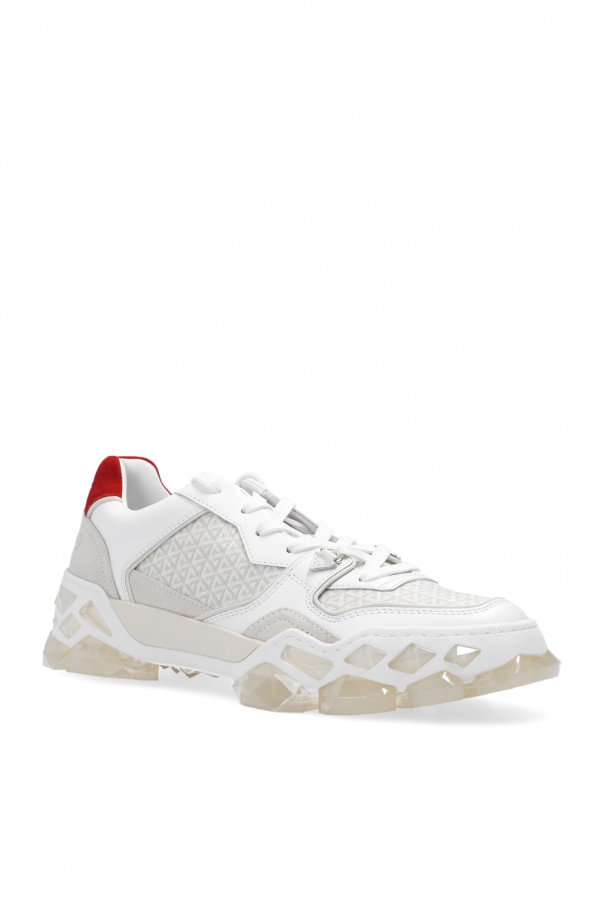 JIMMY CHOO の靴♪ ★ DIAMOND X STRAP F ★ SNEAKERS Diamond X II/F | Taupe Leather Trainers | JIMMY CHOO